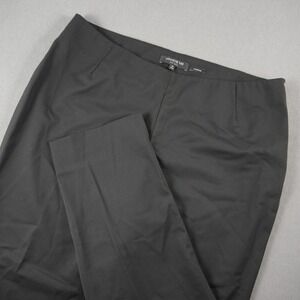 Lafayette 148 Wool Stanton Stretch Pants Womens 12 Black Slim Leg Office
